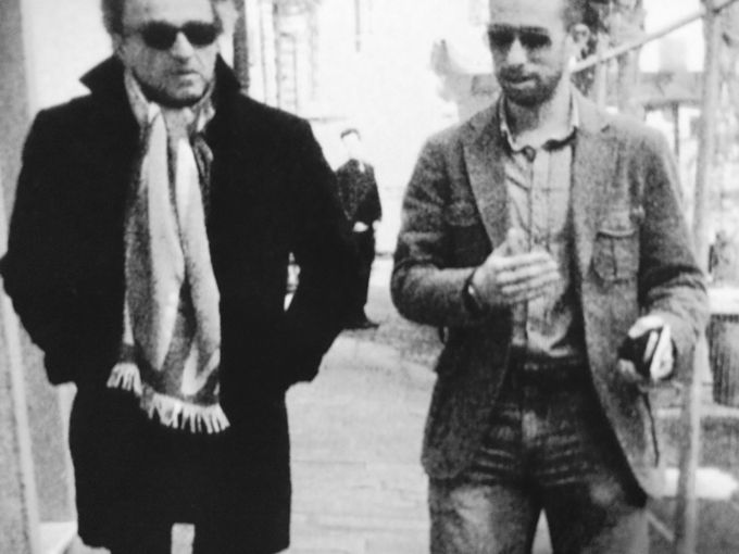 Con l'artista Ugo Nespolo
