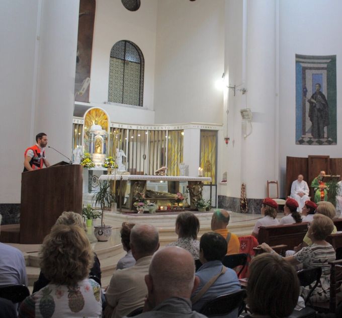Prima S.Messa della Sezione di Lucca CISOM presso il santuario di Santa Gemma, con presentazione del Corpo alla cittadinanza 