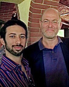 Con il giornalista scrittore Massimo Gramellini alla Capannina durante il Premio della satira giornalistica - Premio della Sarira, La Capannina, Forte dei Marmi (LU) (2012)