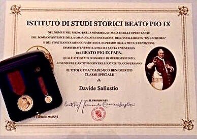 Attestato di Accademico benemerito “classe speciake