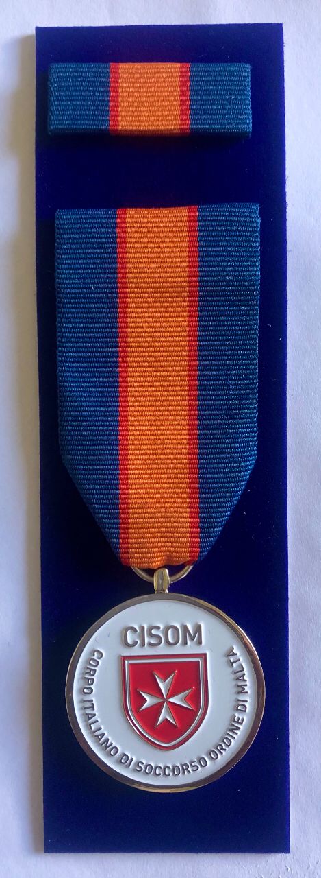 Set Medaglia Lungo Servizio (V anni) con nastrino da uniforme 