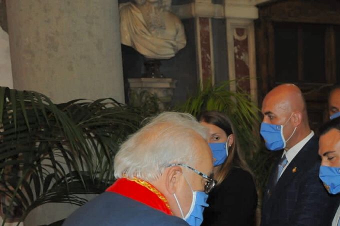Investitura a Cavaliere d’Ufficio del Sacro Militare Ordine Costantiniano di San Giorgio (Ramo Madrid), durante il pellegrinaggio Iacobeo della Delegazione Toscana SMOCSG.

Pistoia,  12-06-2021