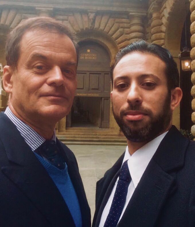Con il principe Ottaviano de’ Medici di Ottajano di Toscana - Palazzo Pitti, Firenze (2018)